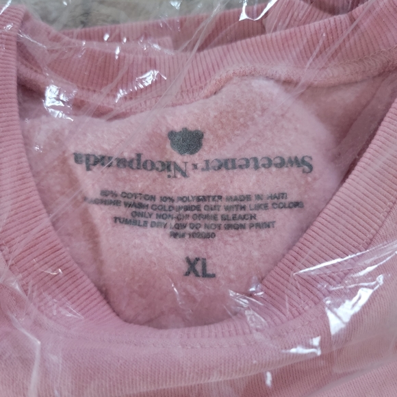 Sweetener X Nicropanda Pink Sweetener Crewneck Ariana Grande and Nicropanda - Picture 4 of 6